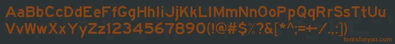 Hwygwde Font – Brown Fonts on Black Background