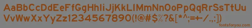 Hwygwde Font – Brown Fonts on Gray Background