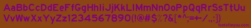 Hwygwde Font – Purple Fonts on Brown Background