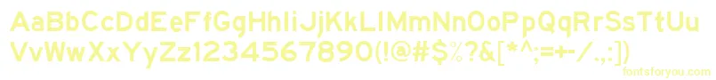 Hwygwde Font – Yellow Fonts on White Background