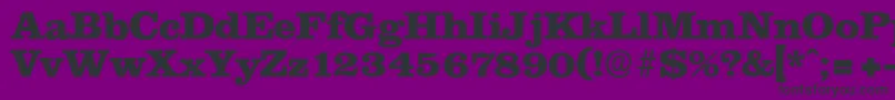 ClareserialHeavyBold Font – Black Fonts on Purple Background