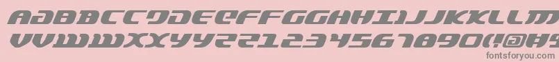 LordOfTheSithItalic Font – Gray Fonts on Pink Background