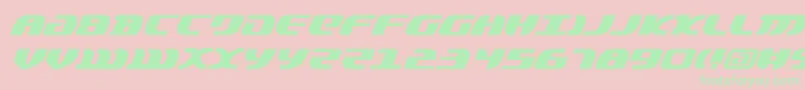 LordOfTheSithItalic Font – Green Fonts on Pink Background