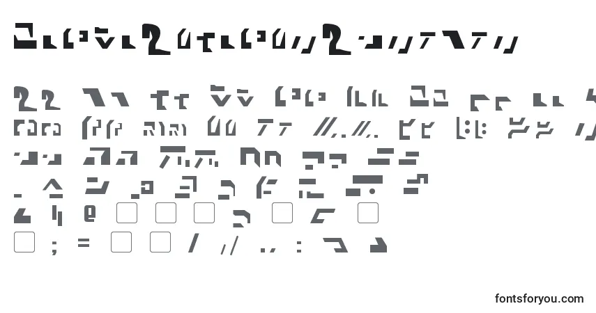 GiediAncientAutobot-fontti – aakkoset, numerot, erikoismerkit