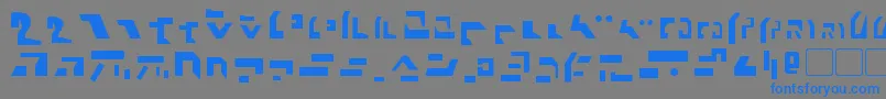 GiediAncientAutobot Font – Blue Fonts on Gray Background