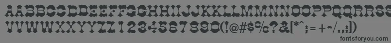 DogwoodRegular Font – Black Fonts on Gray Background