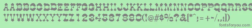 DogwoodRegular Font – Gray Fonts on Green Background