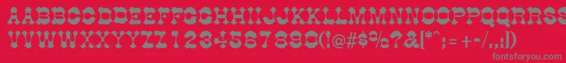 DogwoodRegular Font – Gray Fonts on Red Background