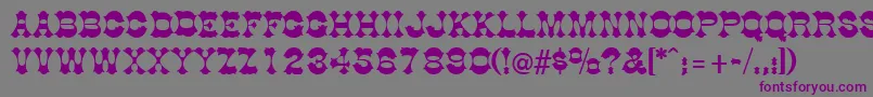 DogwoodRegular Font – Purple Fonts on Gray Background