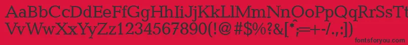 CanadadbNormal Font – Black Fonts on Red Background