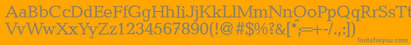 CanadadbNormal Font – Gray Fonts on Orange Background
