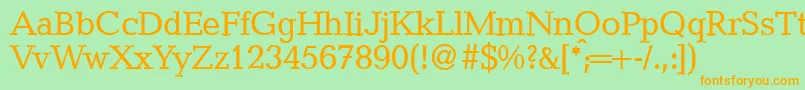 CanadadbNormal Font – Orange Fonts on Green Background