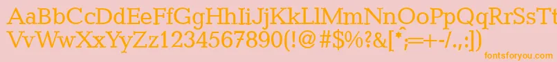 CanadadbNormal Font – Orange Fonts on Pink Background