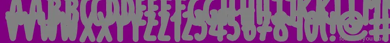 Fonte ThickMarkerTalls – fontes cinzas em um fundo violeta