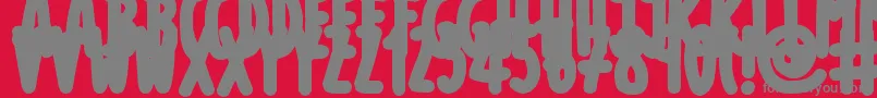 ThickMarkerTalls Font – Gray Fonts on Red Background