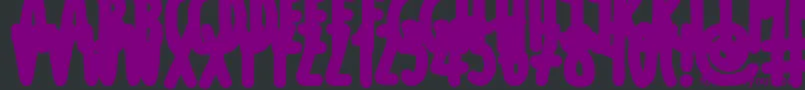 ThickMarkerTalls Font – Purple Fonts on Black Background