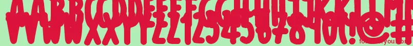 More about ThickMarkerTalls Font ThickMarkerTalls Font – Red Fonts on Green Background