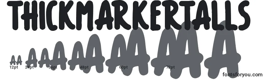 ThickMarkerTalls Font Sizes