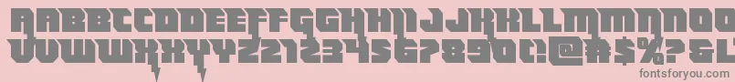 More about Thundertitanstraight Font Thundertitanstraight Font – Gray Fonts on Pink Background