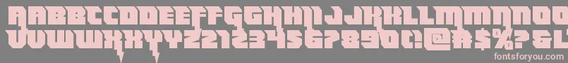Thundertitanstraight Font – Pink Fonts on Gray Background