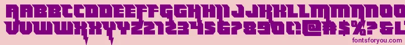 More about Thundertitanstraight Font Thundertitanstraight Font – Purple Fonts on Pink Background
