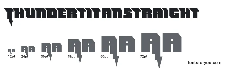 Thundertitanstraight Font Sizes