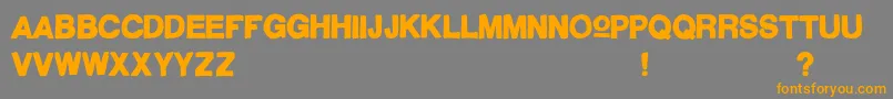 CaliforniaRad Font – Orange Fonts on Gray Background