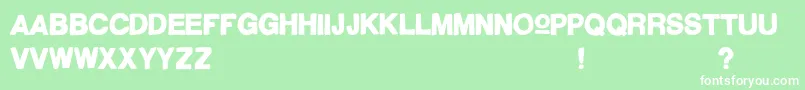 CaliforniaRad Font – White Fonts on Green Background