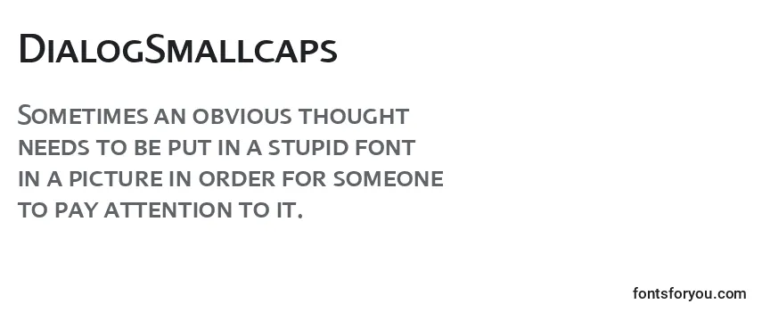 DialogSmallcaps Font