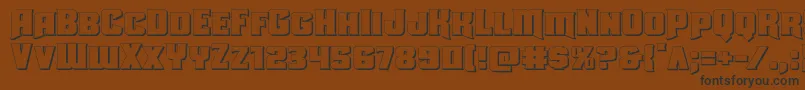 More about Uniongray3D Font Uniongray3D Font – Black Fonts on Brown Background