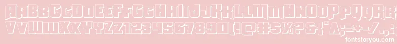 Uniongray3D Font – White Fonts on Pink Background