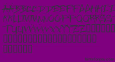 Junglebold font – Black Fonts On Purple Background