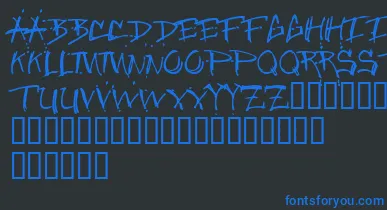 Junglebold font – Blue Fonts On Black Background