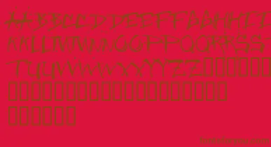 Junglebold font – Brown Fonts On Red Background