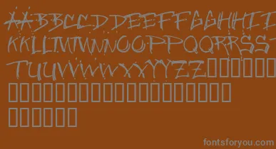 Junglebold font – Gray Fonts On Brown Background