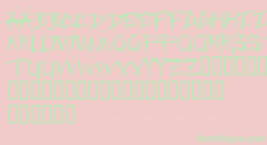 Junglebold font – Green Fonts On Pink Background