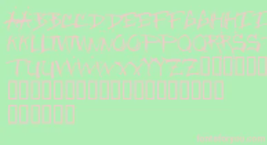 Junglebold font – Pink Fonts On Green Background