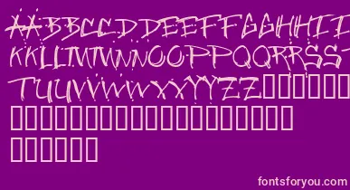 Junglebold font – Pink Fonts On Purple Background