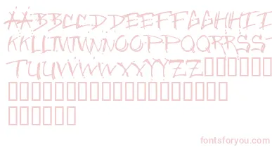 Junglebold font – Pink Fonts On White Background