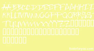Junglebold font – White Fonts On Yellow Background