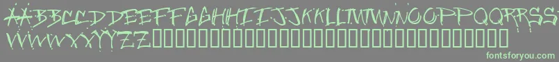 Шрифт Junglebold – зелёные шрифты на сером фоне