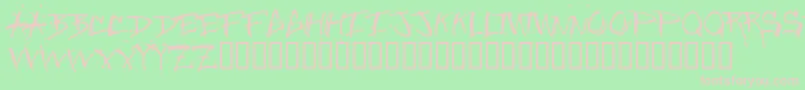 Junglebold Font – Pink Fonts on Green Background