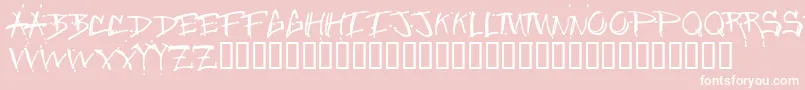 Junglebold Font – White Fonts on Pink Background