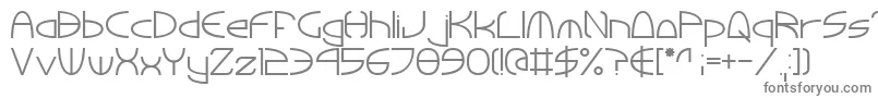 フォントTinkerRound – 白い背景に灰色の文字