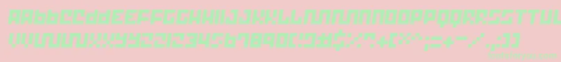 Trick12 ffy Font – Green Fonts on Pink Background