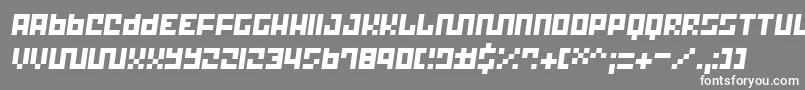 Trick12 ffy Font – White Fonts on Gray Background