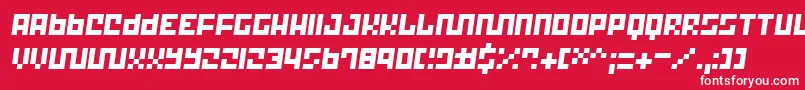 Trick12 ffy Font – White Fonts on Red Background