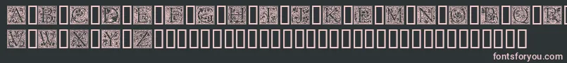 Goudyini Font – Pink Fonts on Black Background