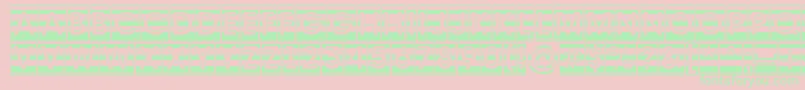 Avante6 Font – Green Fonts on Pink Background