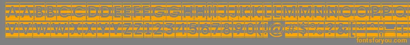 Avante6 Font – Orange Fonts on Gray Background